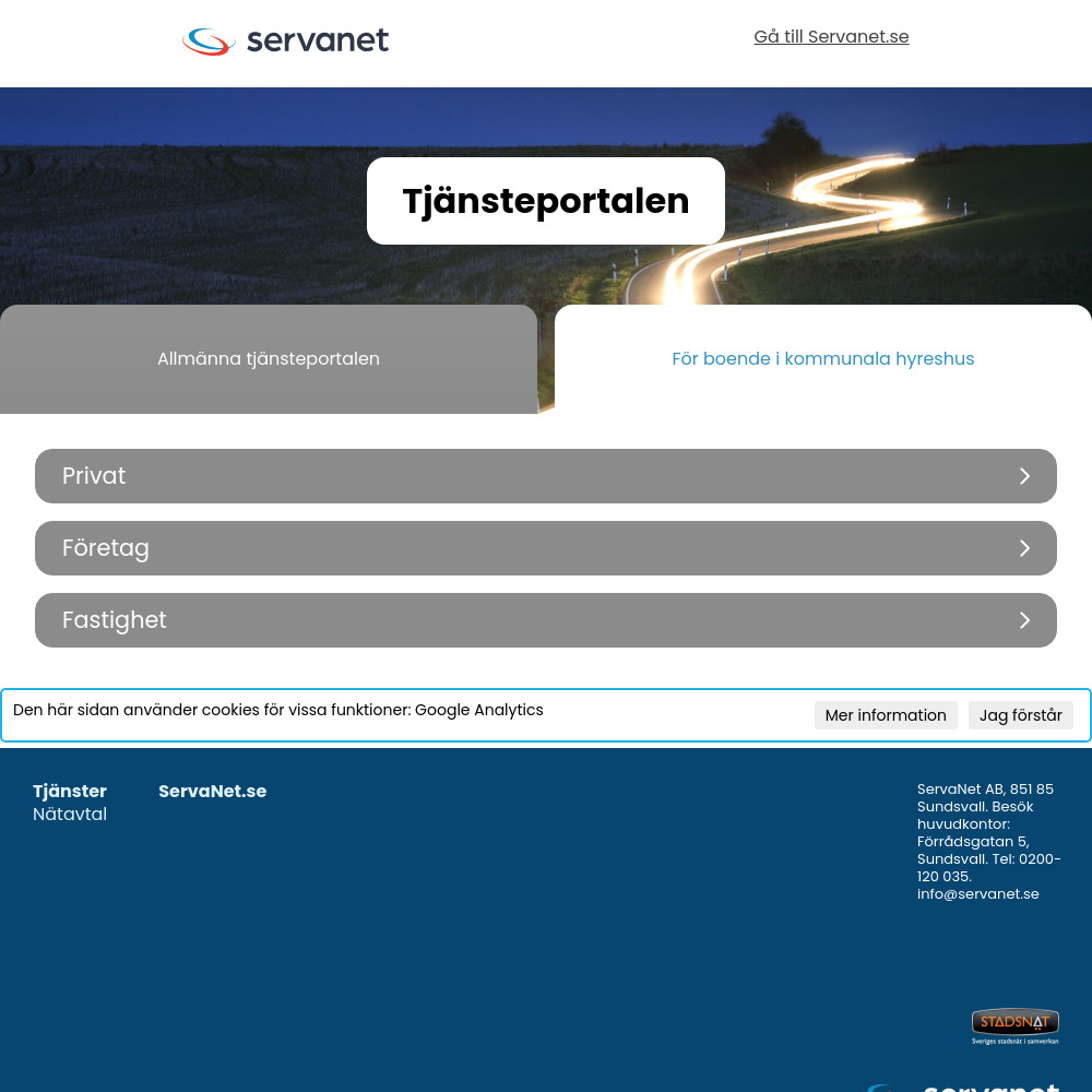 ServaNet MitthemRagunda HyreshusFA ServaNet MitthemRagunda HyreshusFA